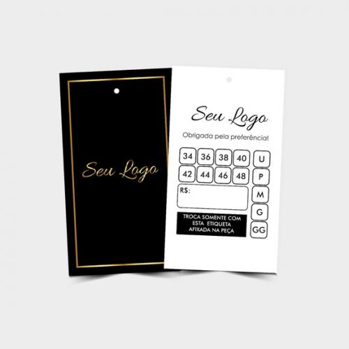 Tag Roupa 9x5cm- 4x1