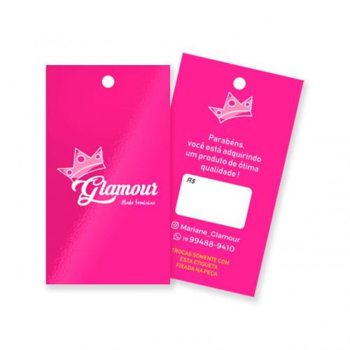 Tag Roupa 9x5cm- 4x4